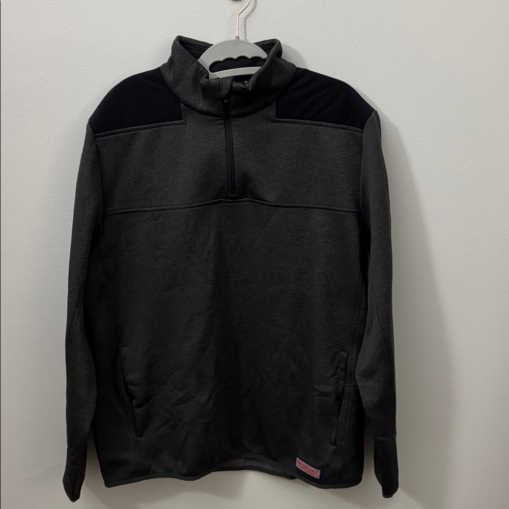 Vineyard Vines Charcoal and Black Pullover